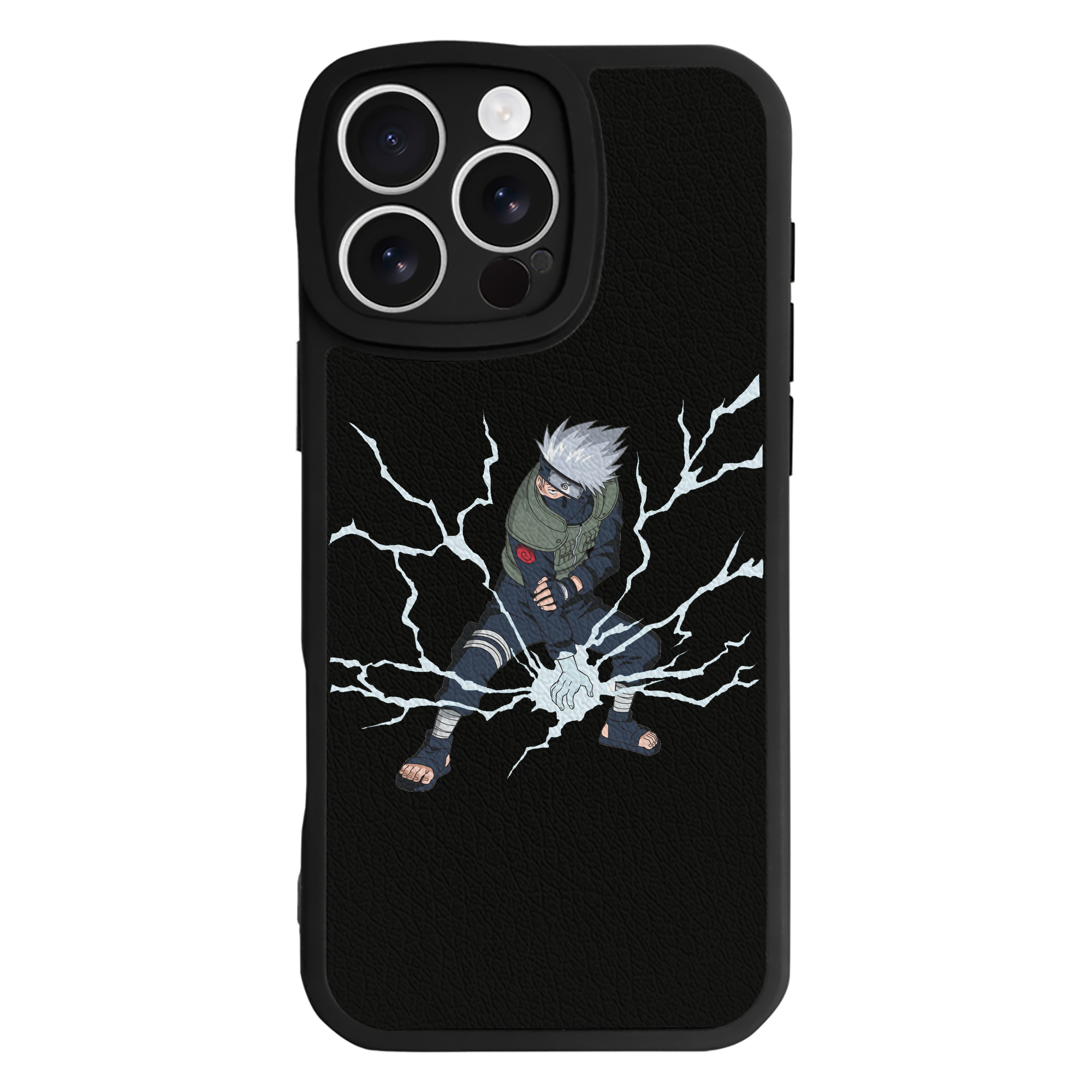 （画像用） NARUTO -ナルト- はたけ カカシ Hatake Kakashi 【iPhone 16シリーズ対応】シリコンスマホケース（レザー調） 材質：シリコン